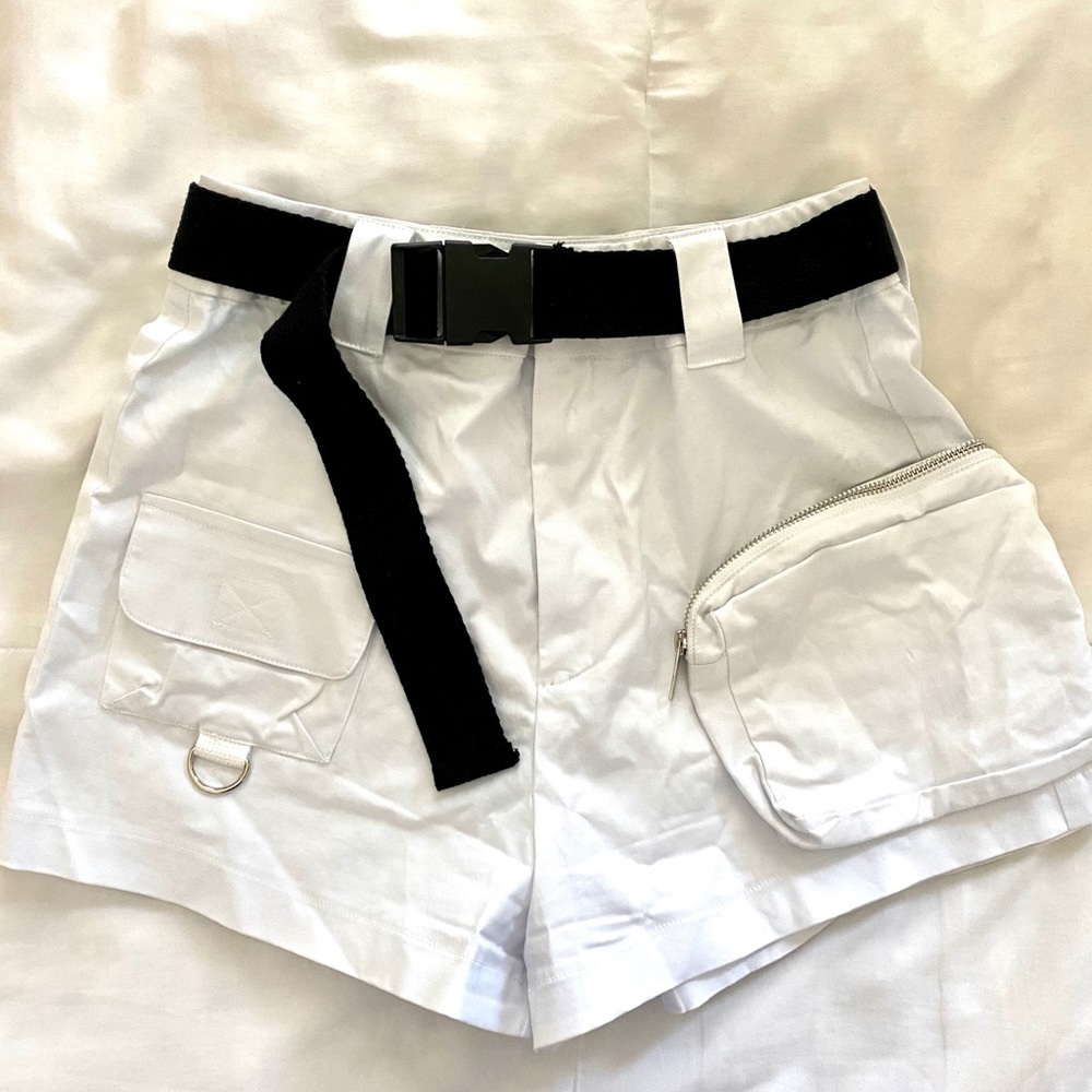 I.AM.GIA Edam Belted Utility Short - White - Picture 5 of 12